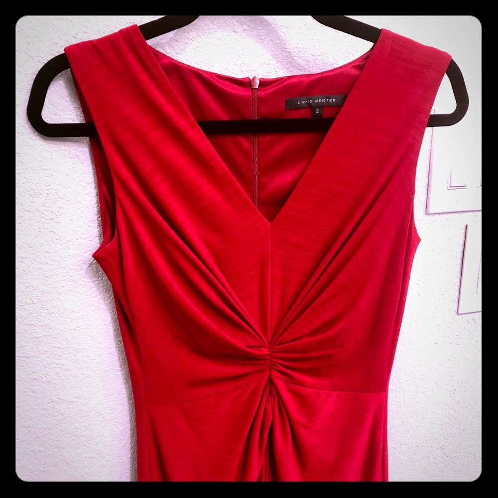 Gorgeous red David Meister cocktail dress!
